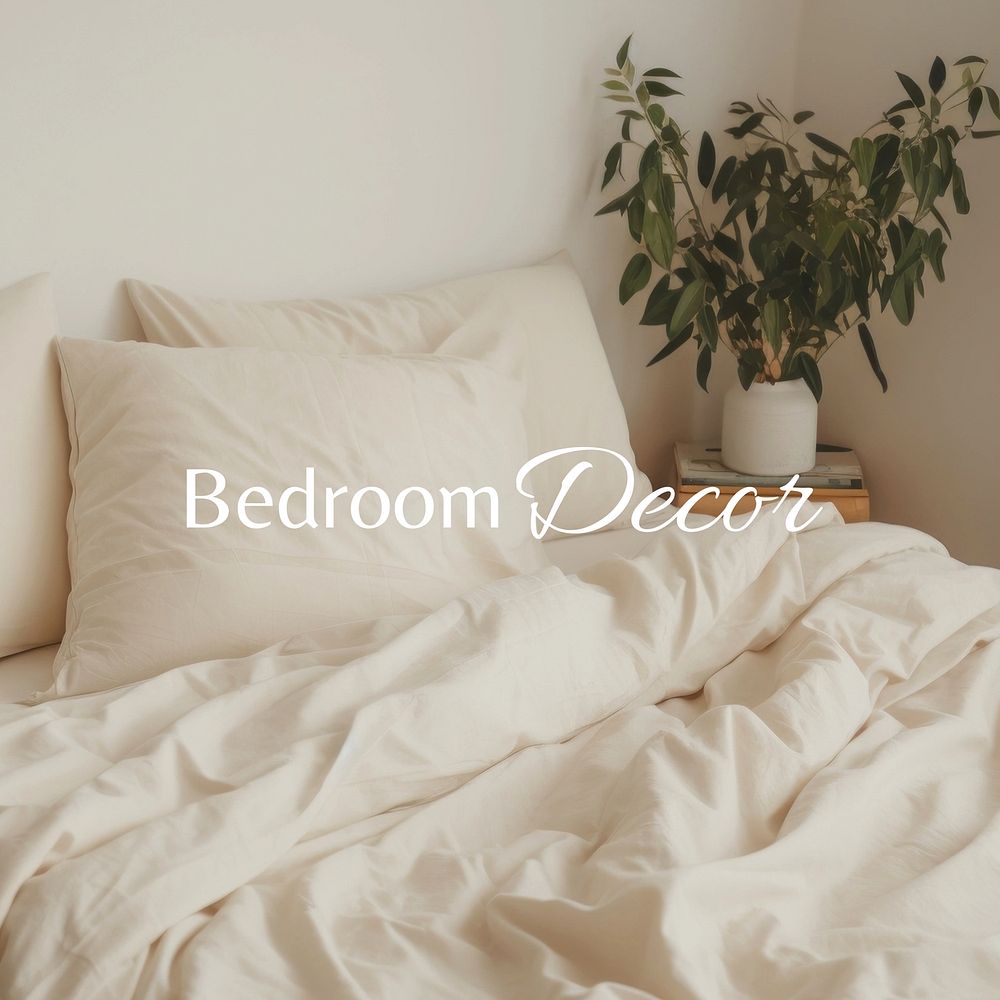Bedroom decor Instagram post template