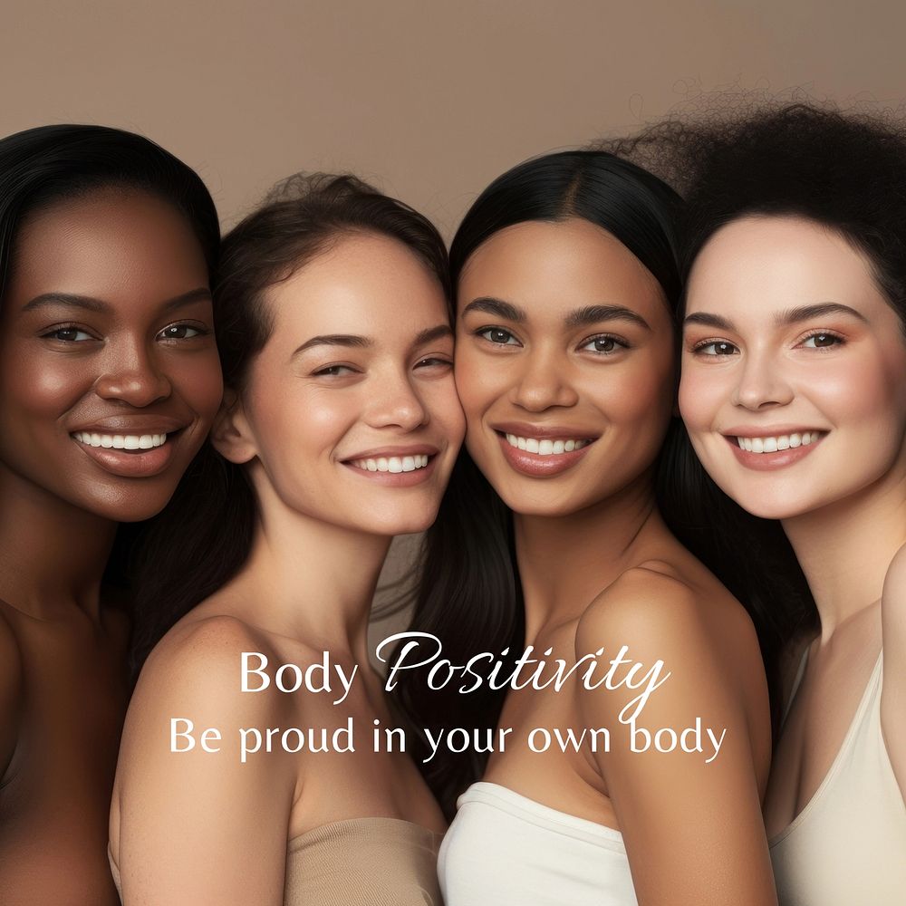 Body positivity blog Instagram post template