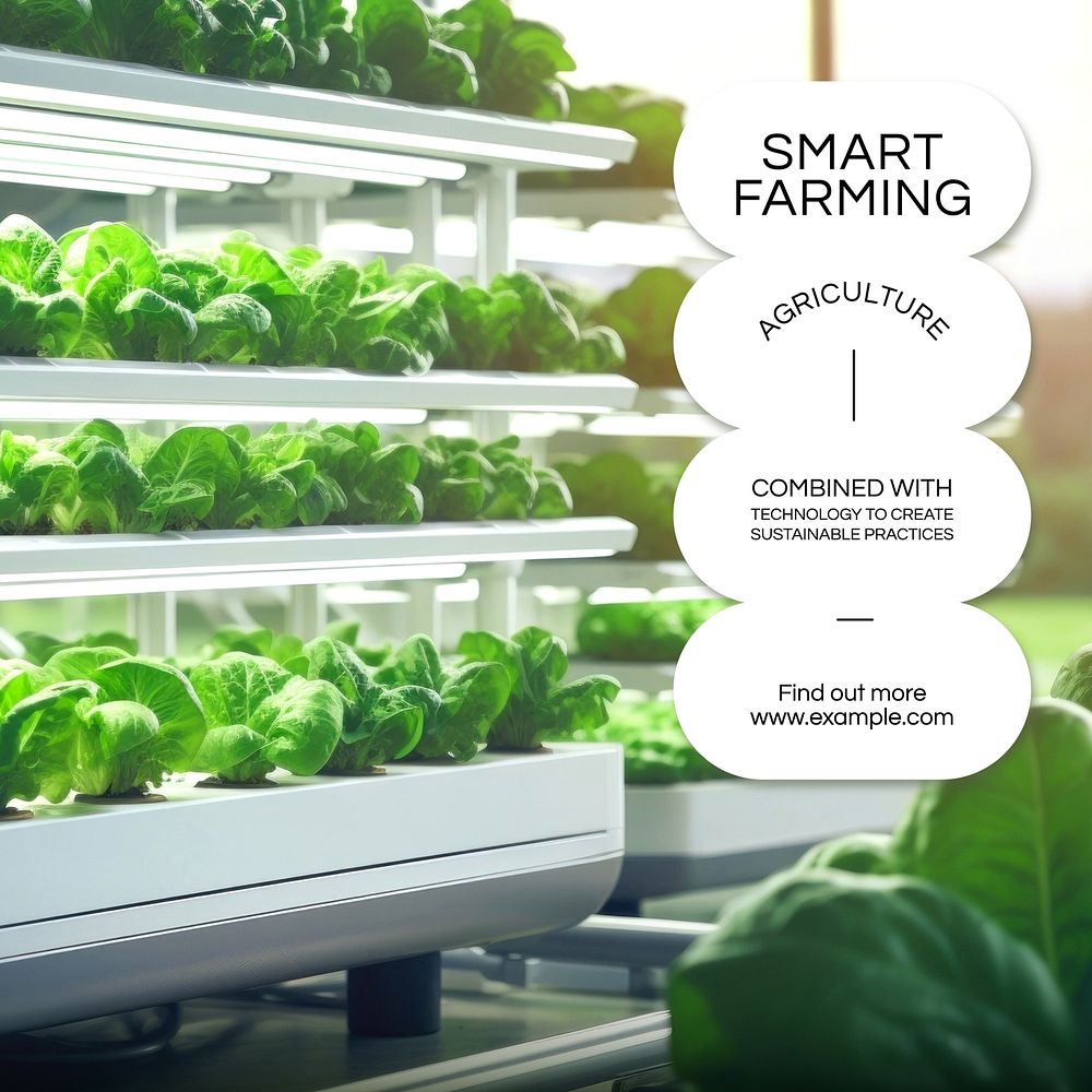 smart farming Facebook post template