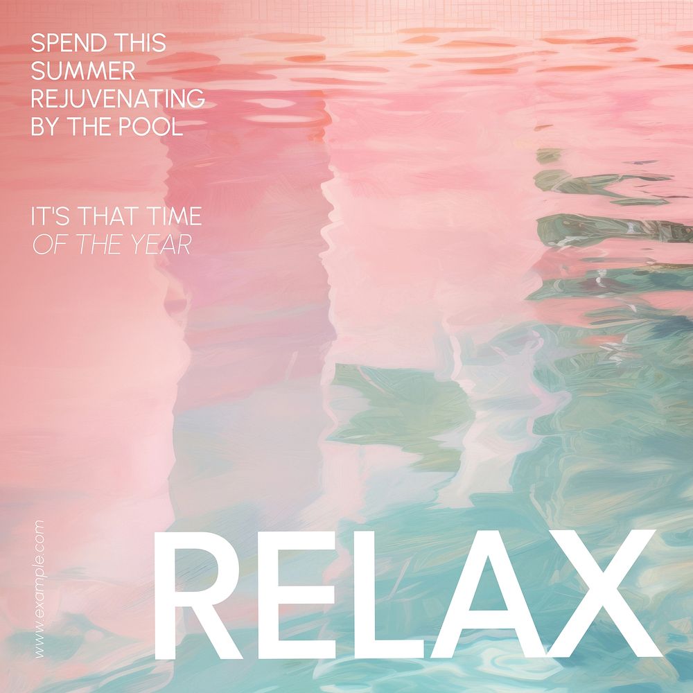 Relax Instagram post template