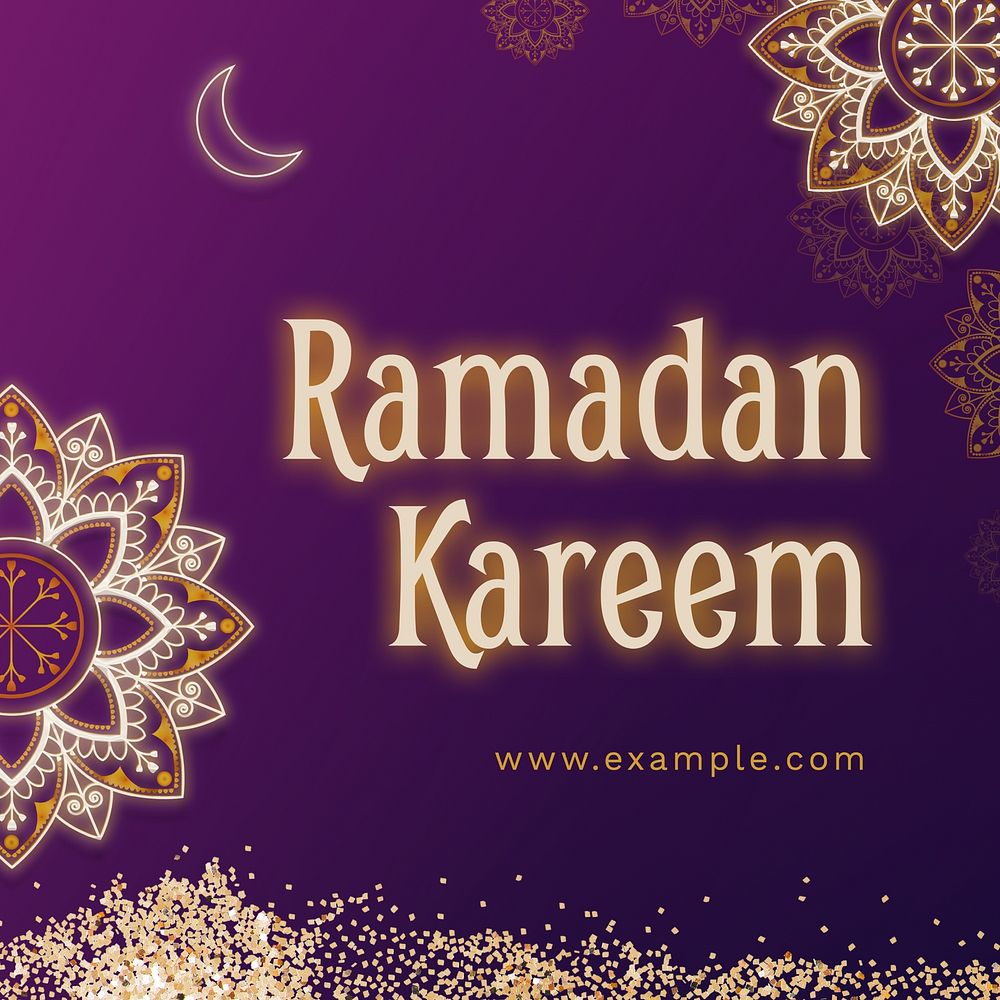 Ramadan kareem Instagram post template