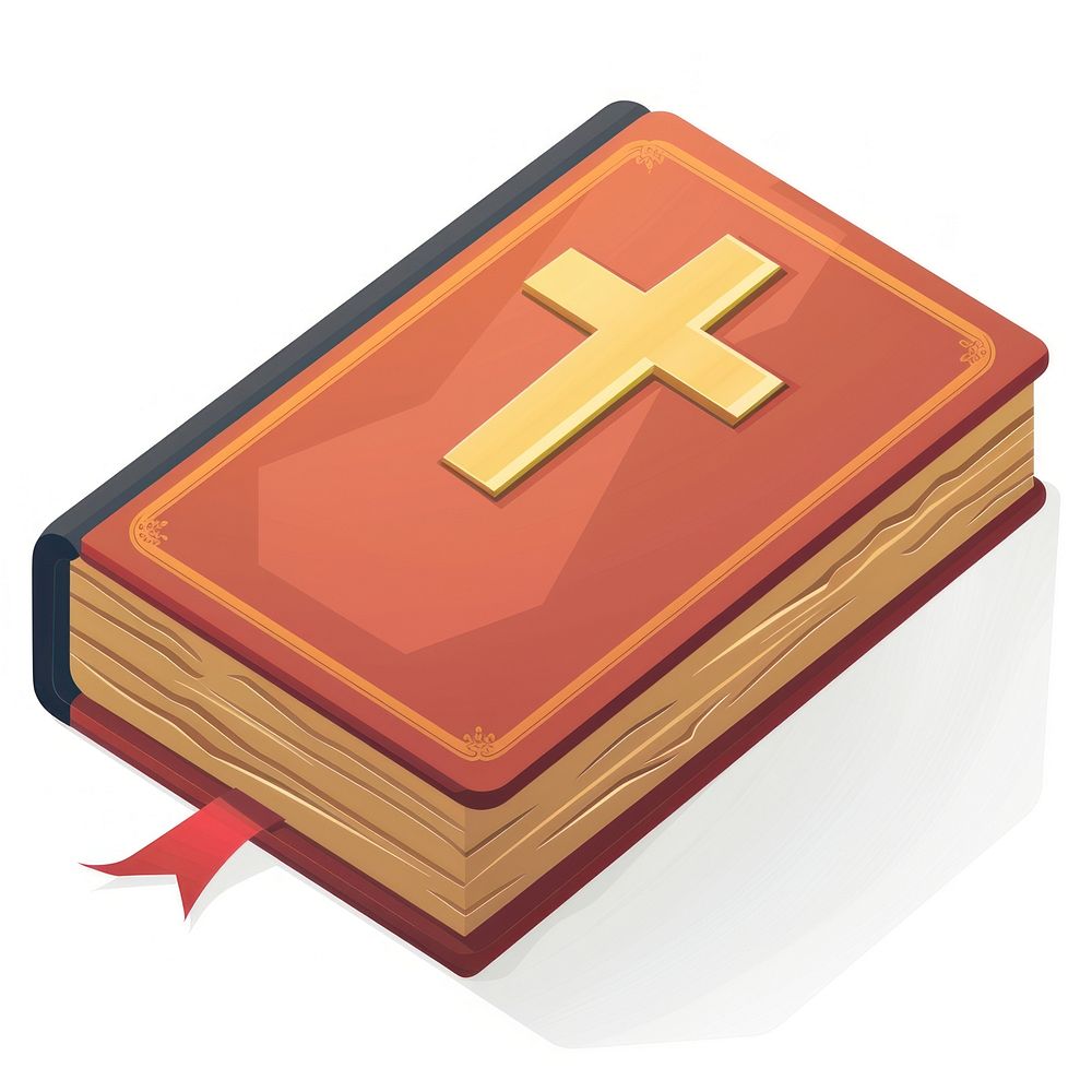 Illustration of bible icon publication letterbox mailbox.