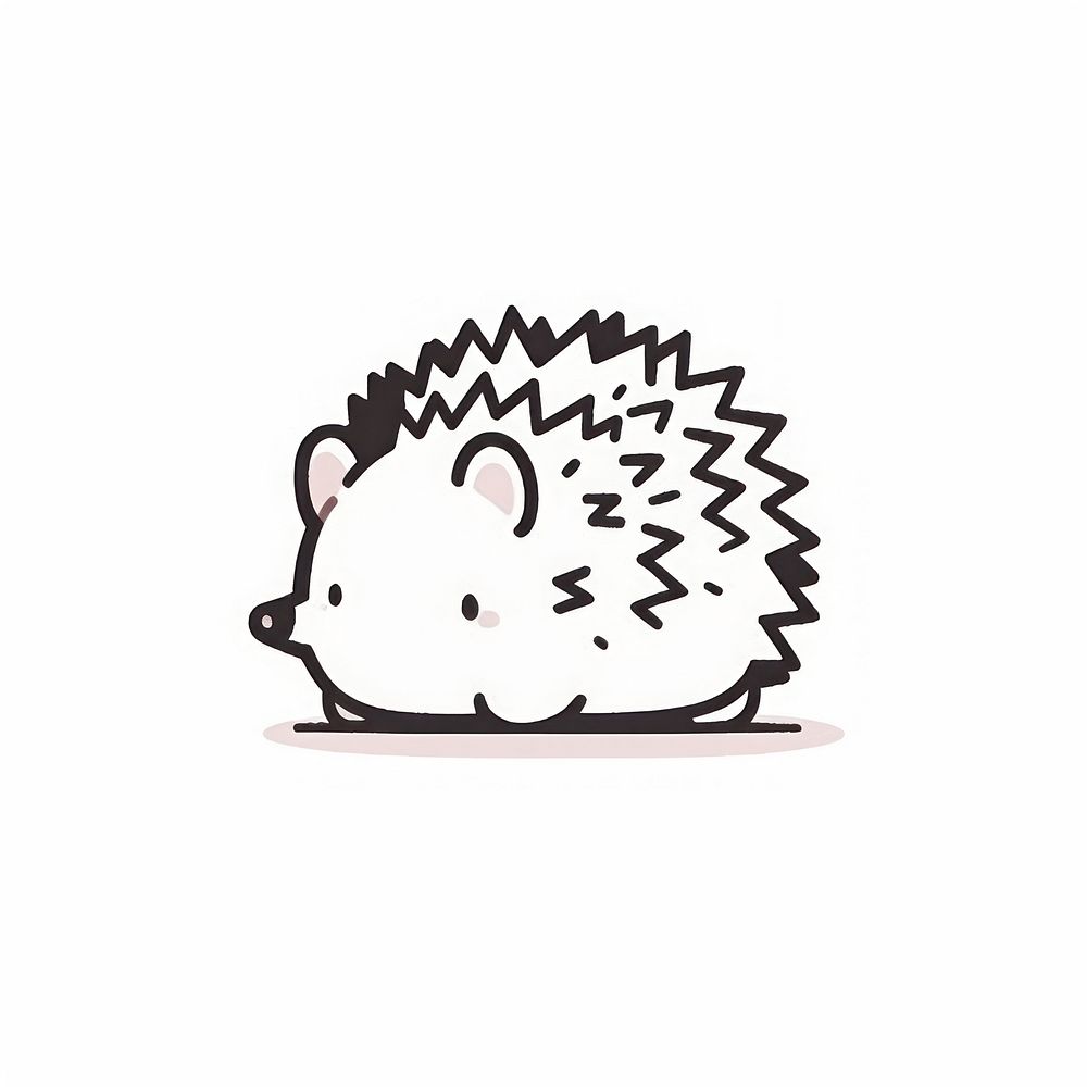 Hedgehog Animal hedgehog animal stencil.