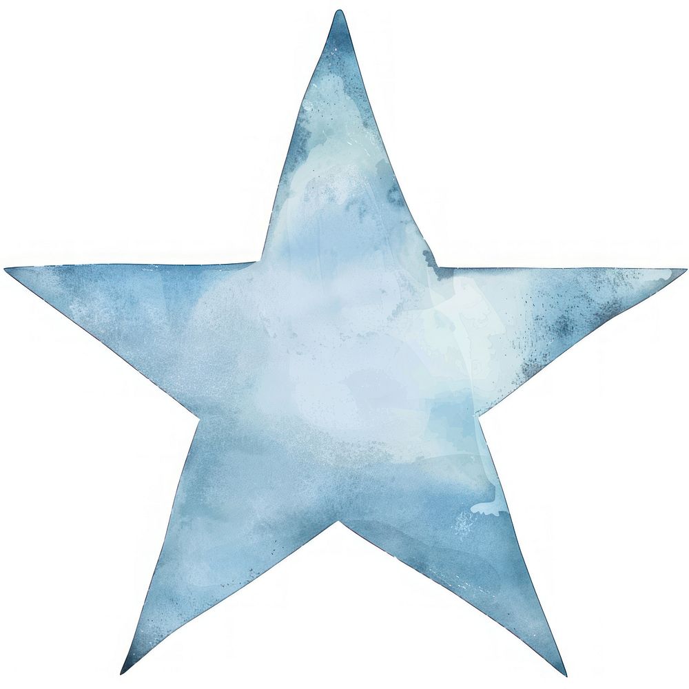 Clean blue star weaponry outdoors symbol.