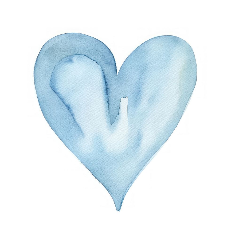 Clean pastel blue heart balloon blossom flower.