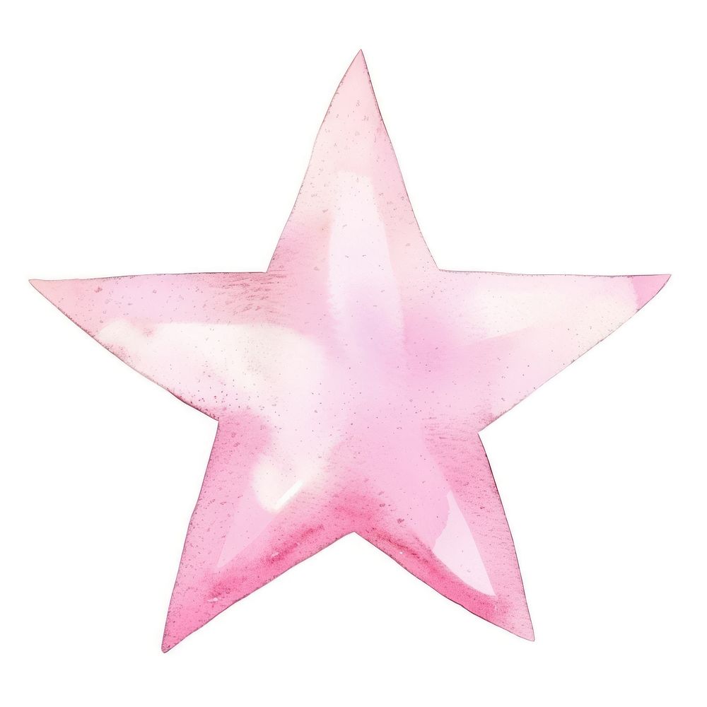 Clean pink star symbol animal shark.