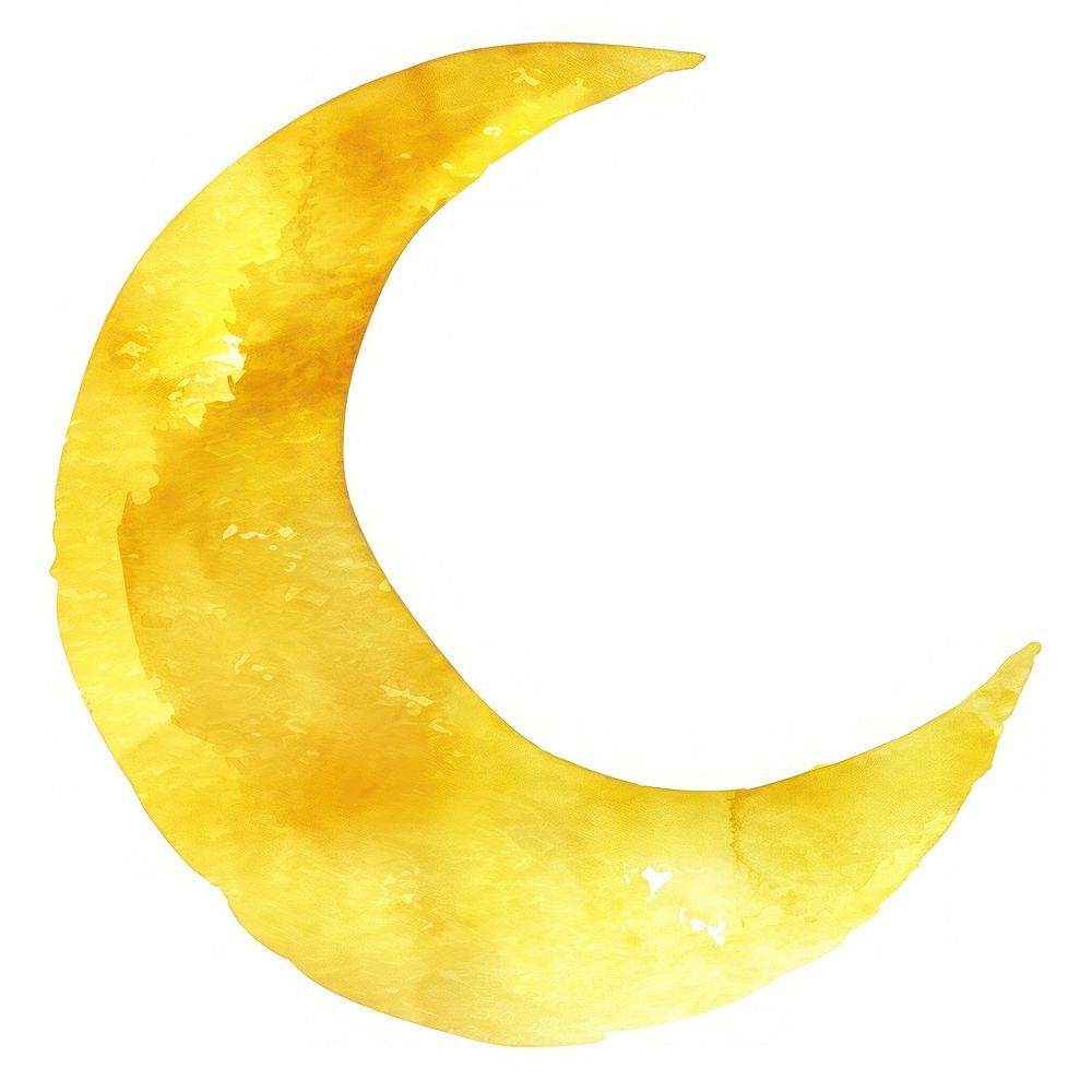 Clean simple yellow crescent astronomy outdoors reptile.
