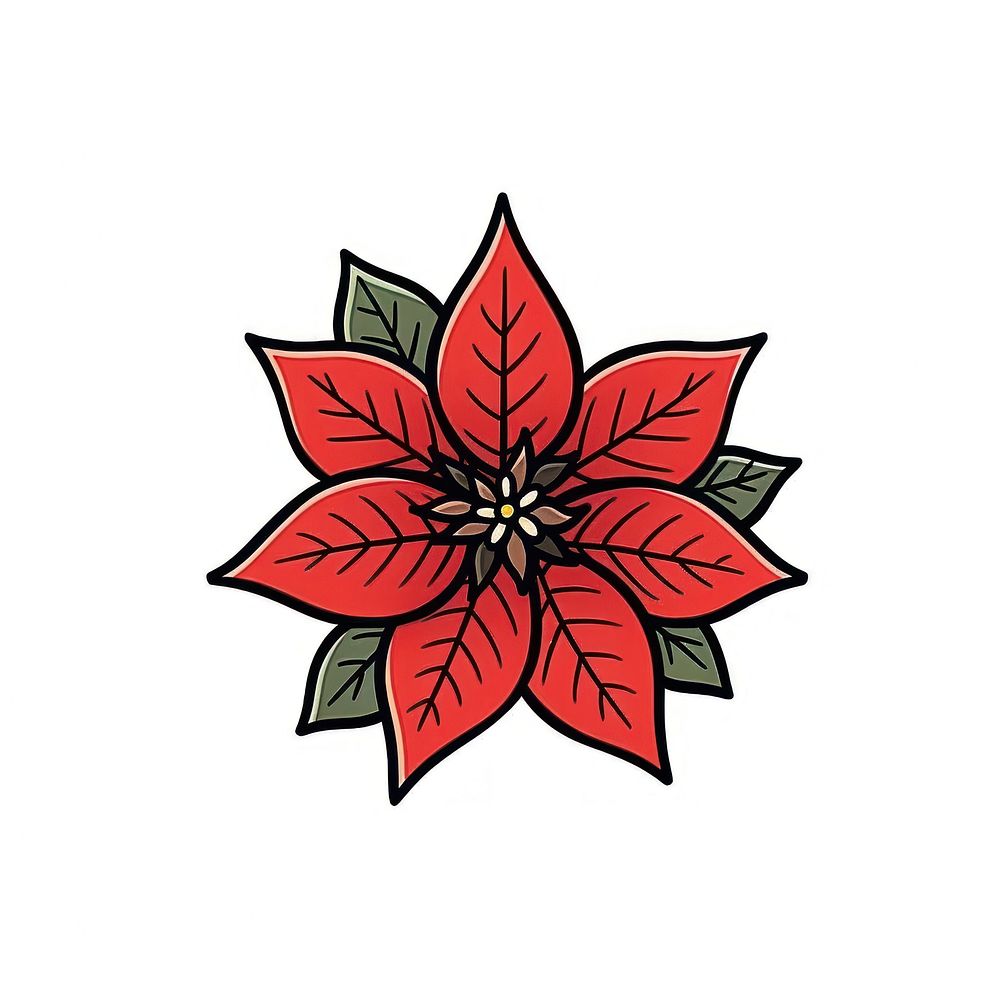 Poinsettia flower graphics dynamite weaponry.