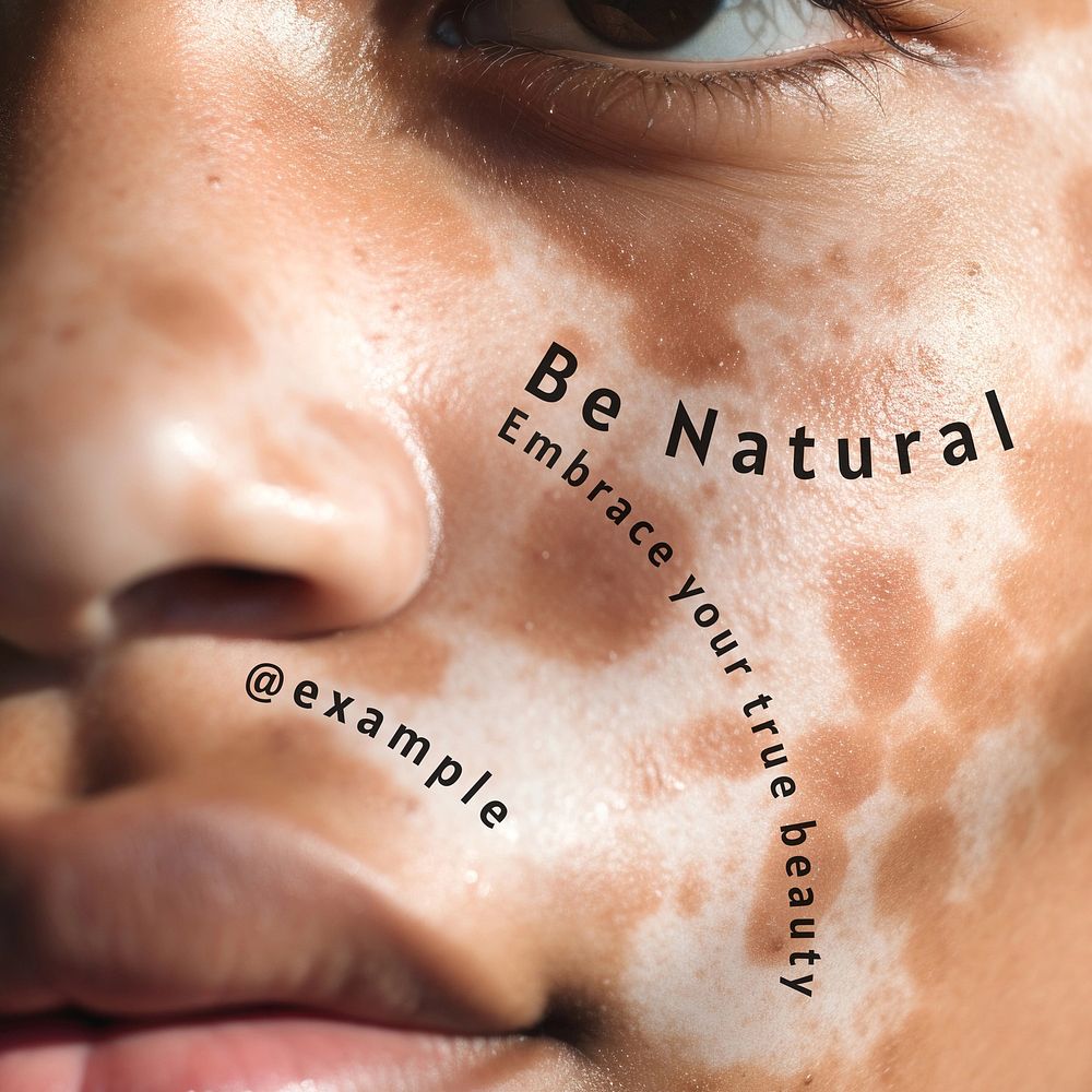 Be natural Instagram post template