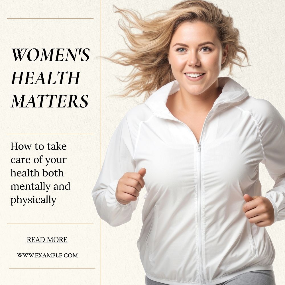Women's health matters Instagram post template  