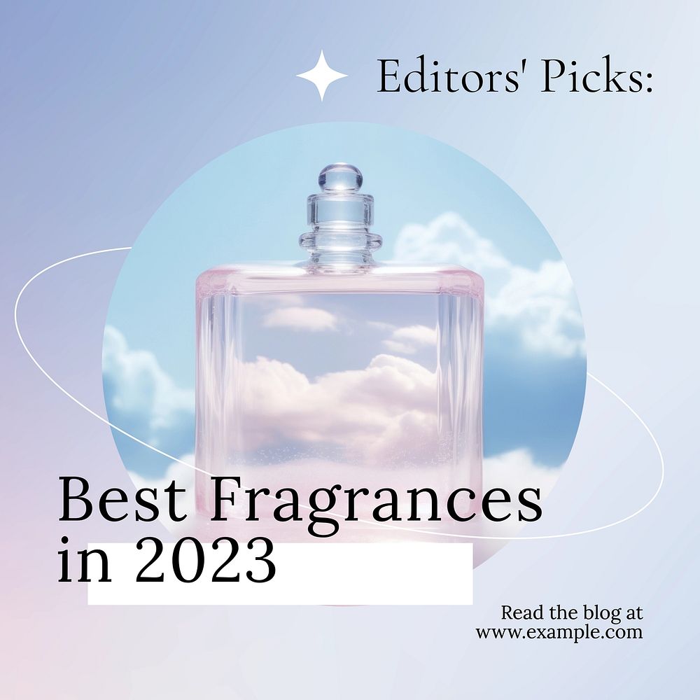 Best fragrances Instagram post template