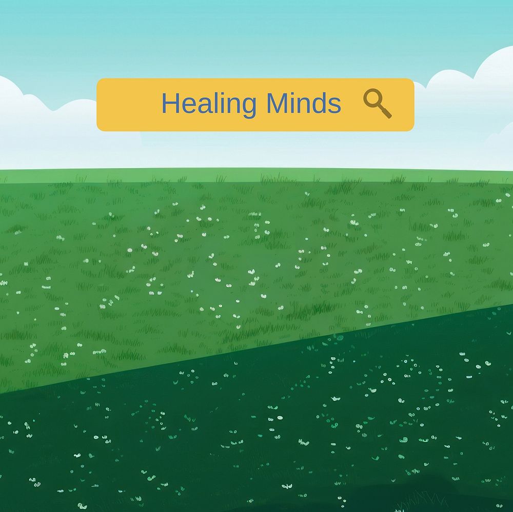 Healing minds Instagram post template  