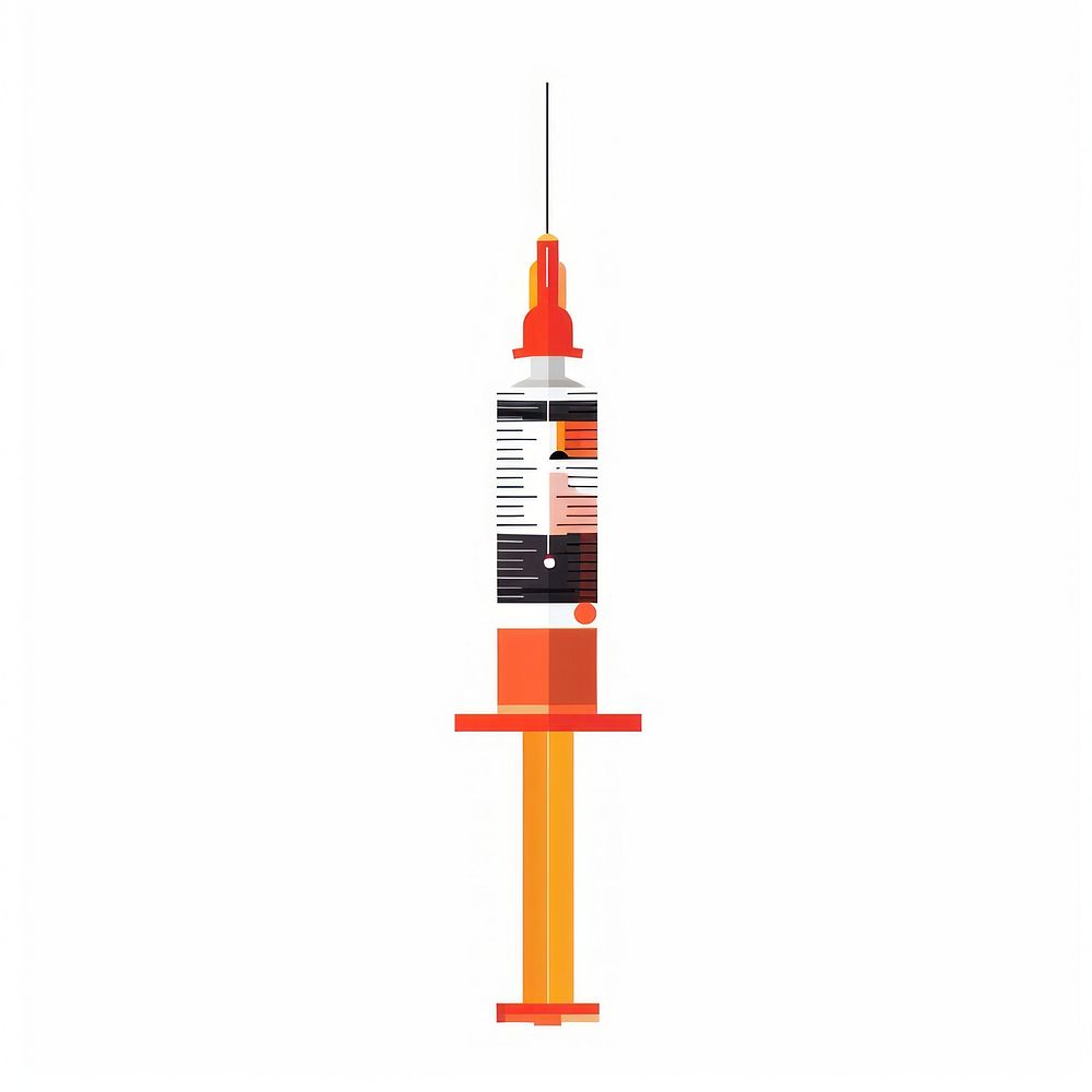 A syringe injection.