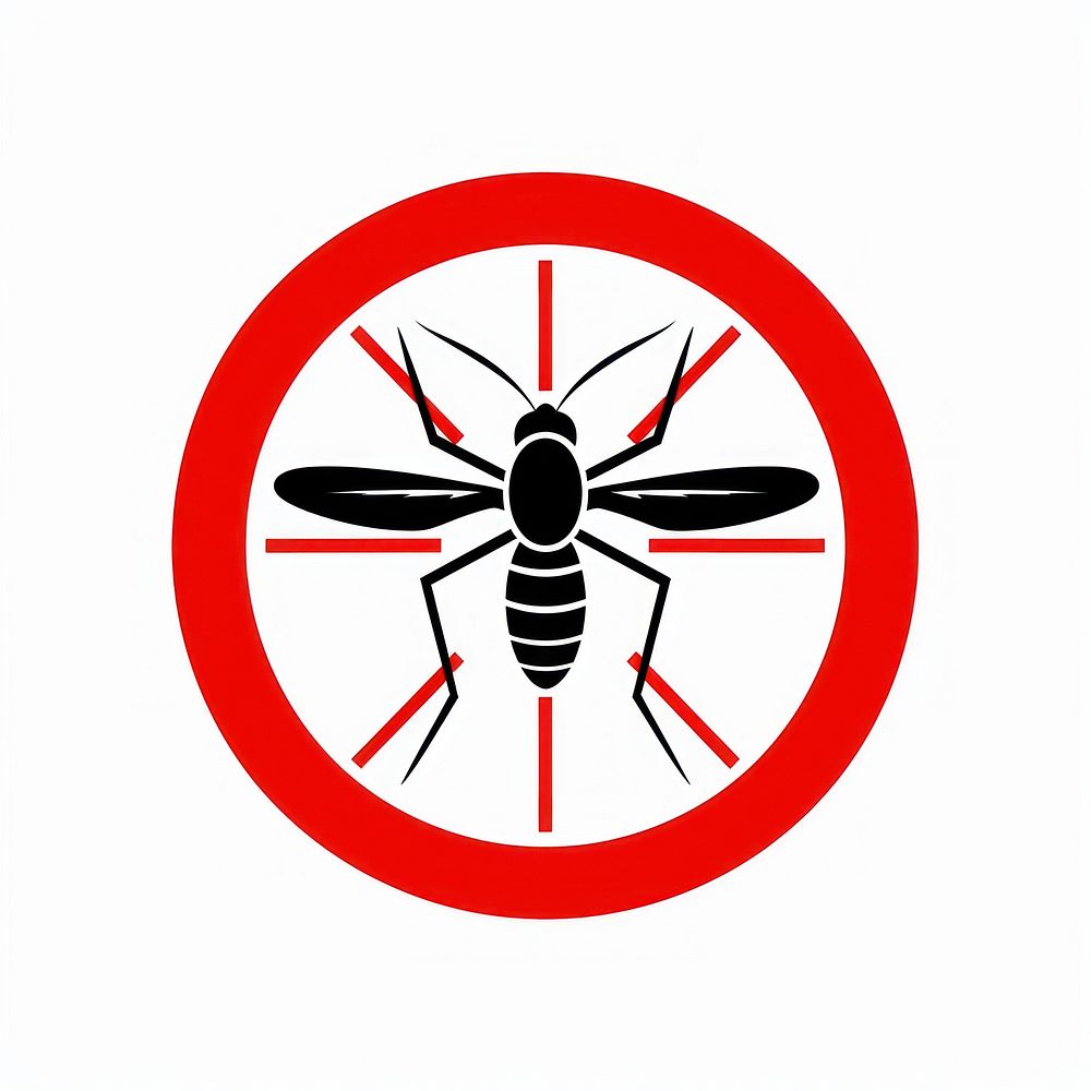 Mosquito symbol animal sign.