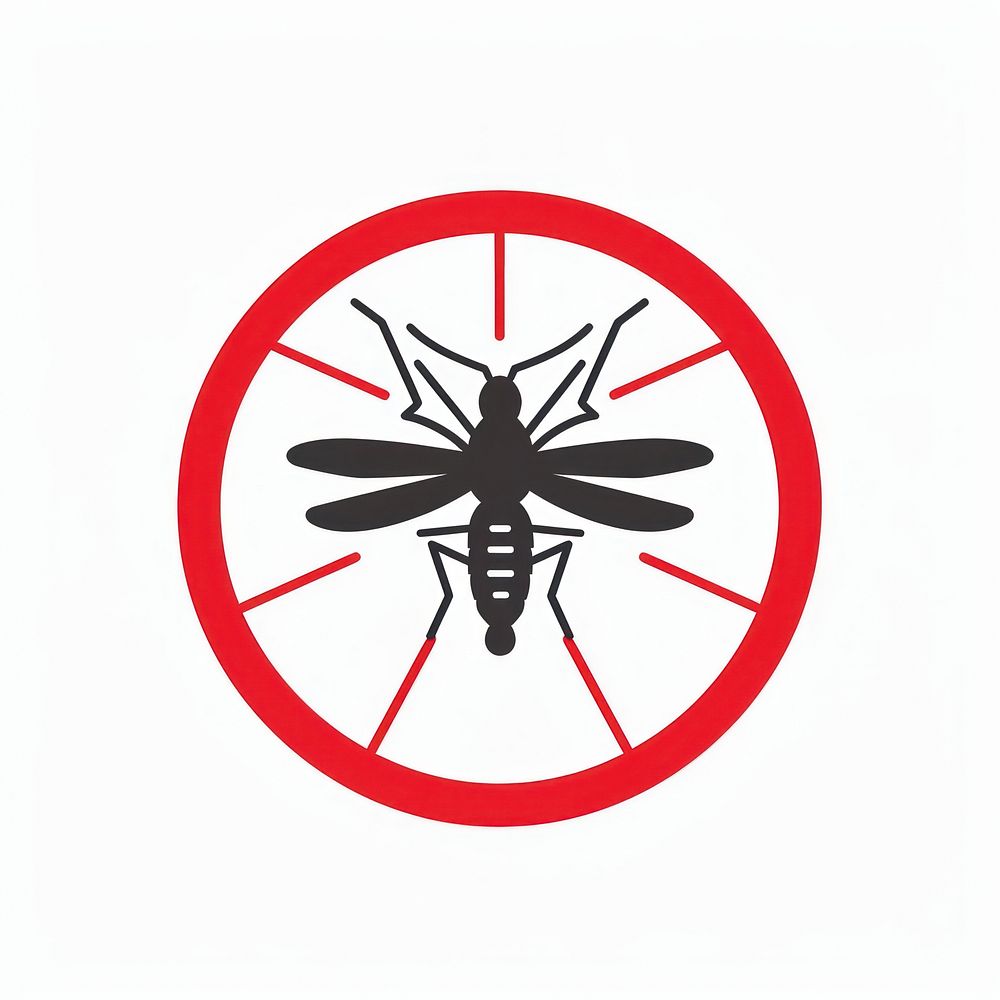 Mosquito invertebrate animal symbol.
