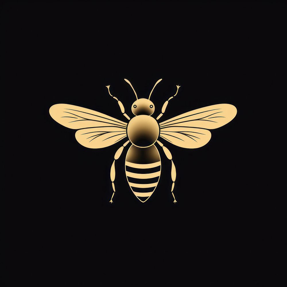 Golden honey bee invertebrate chandelier andrena.