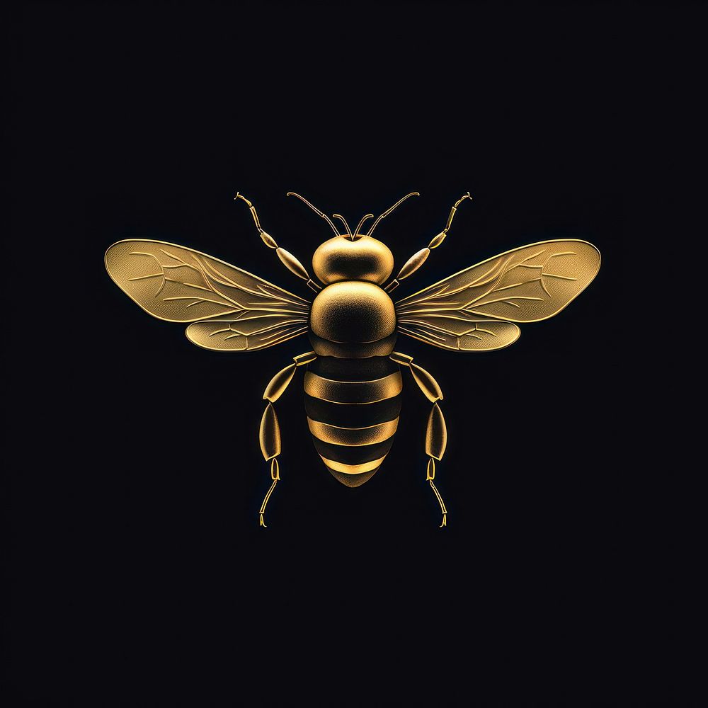 Golden honey bee invertebrate appliance bumblebee.