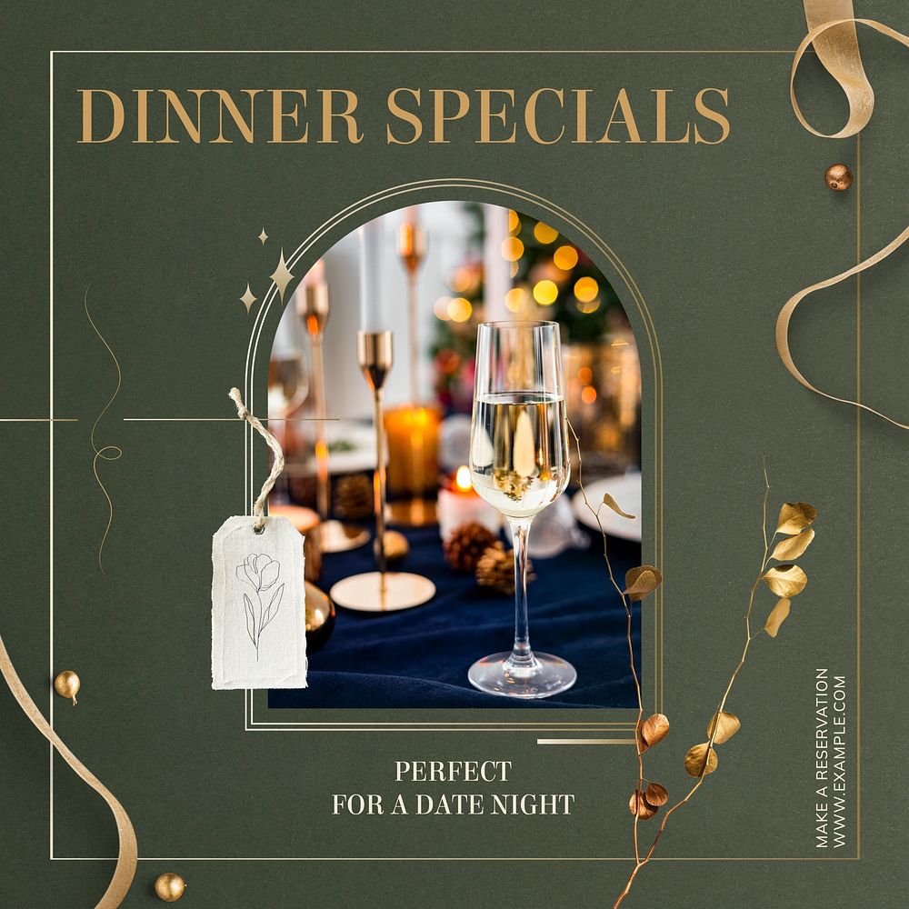 Dinner specials Instagram post template