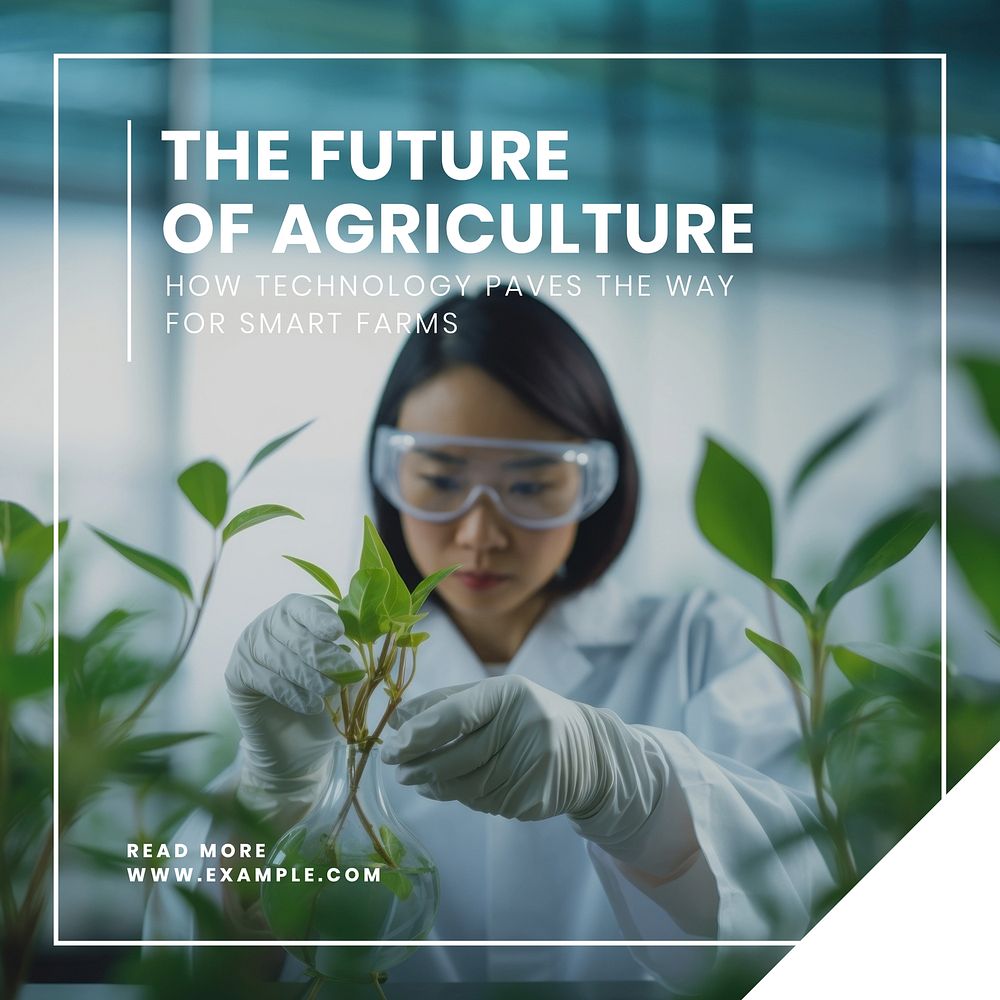 Agriculture's future Instagram post template