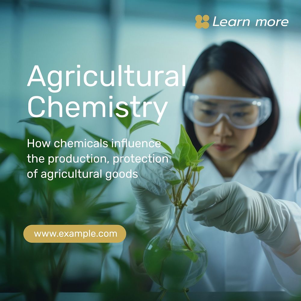 Agricultural chemistry Instagram post template