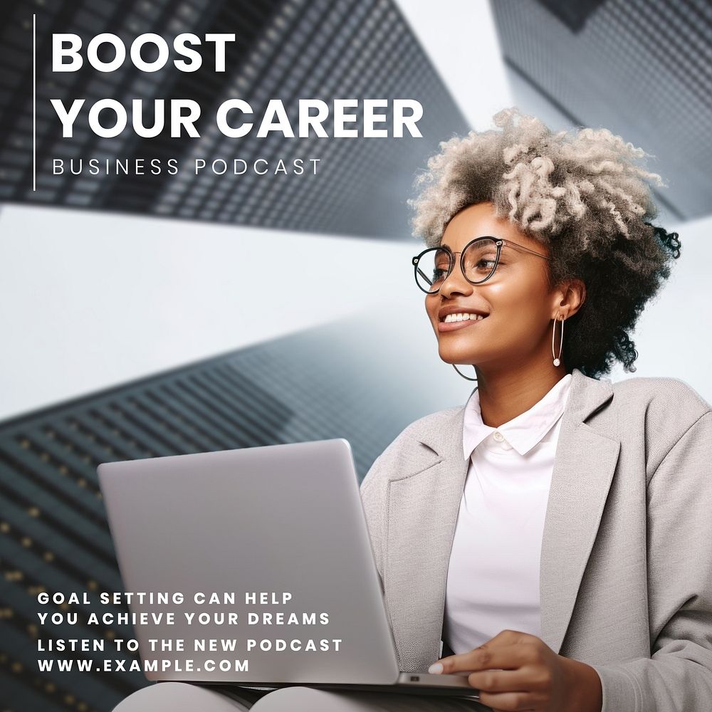 Boost your career Instagram post template  