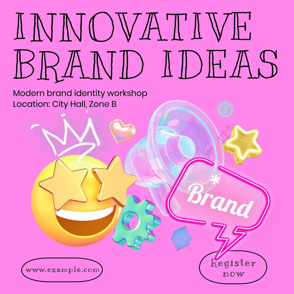 Innovative brand ideas  Instagram post template