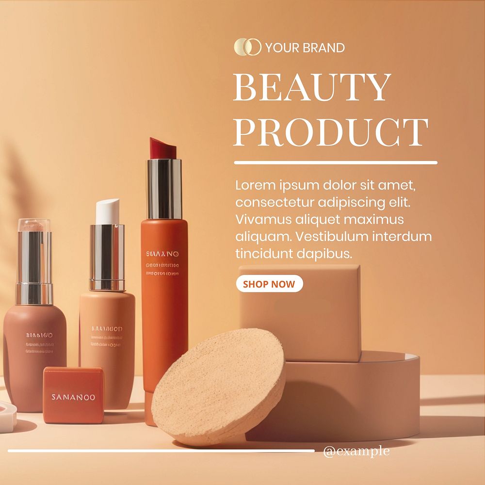 Beauty product Instagram post template