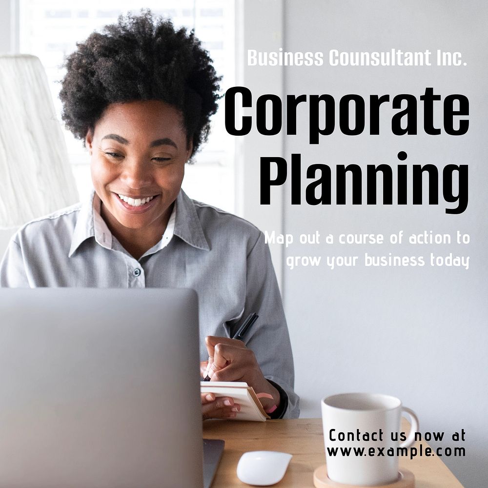 Corporate plan Instagram post template