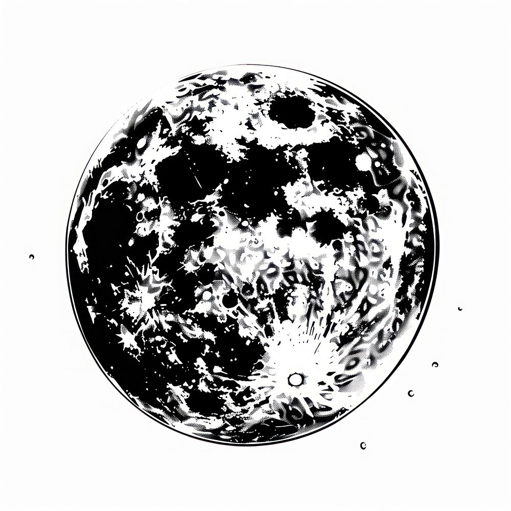 Moon astronomy universe sphere.