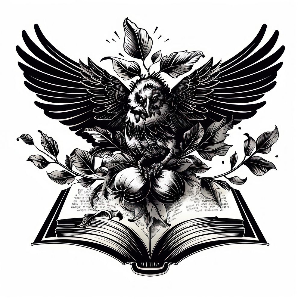 Book emblem symbol animal.