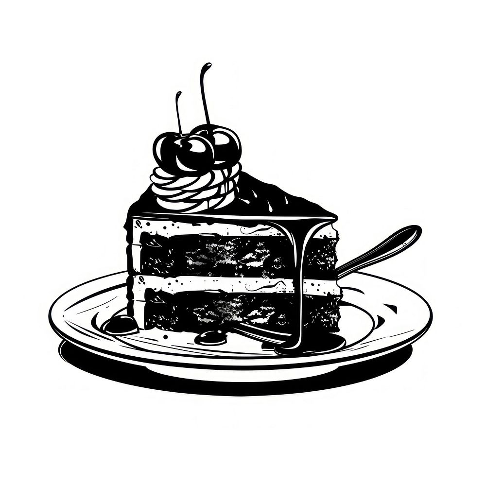 Chocolate cake confectionery cutlery dessert.
