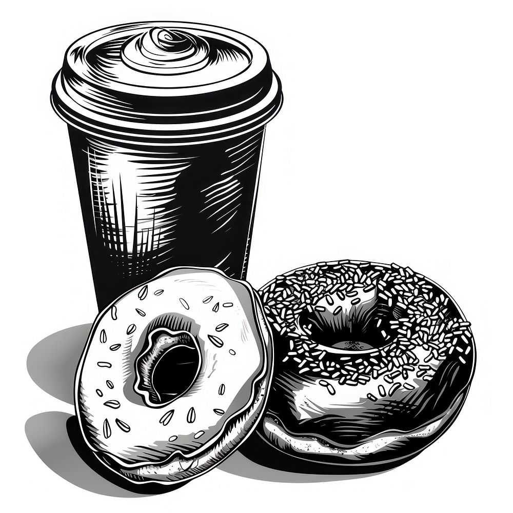 Donut and cofee confectionery accessories accessory.