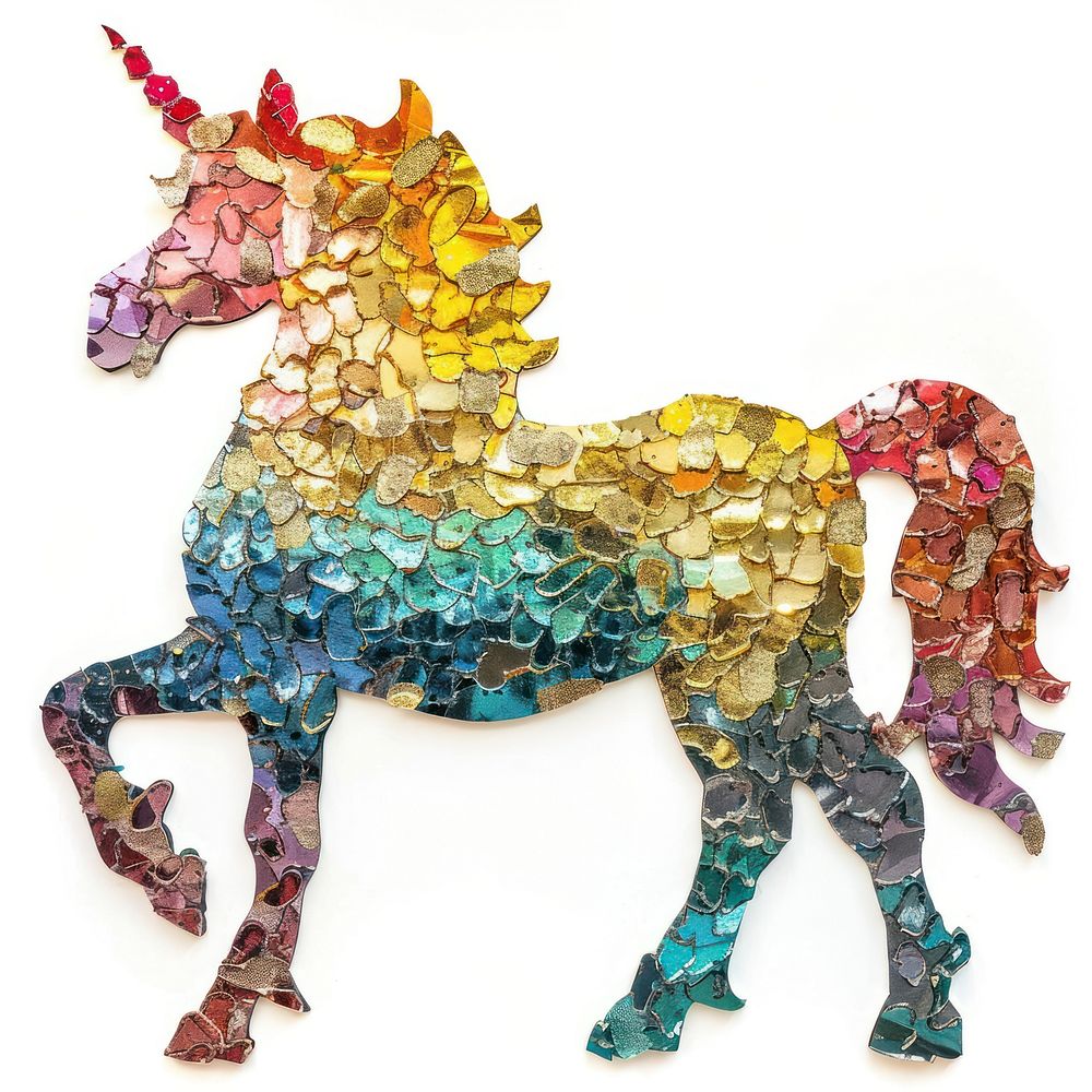 Unicorn shape collage cutouts accessories accessory jewelry.