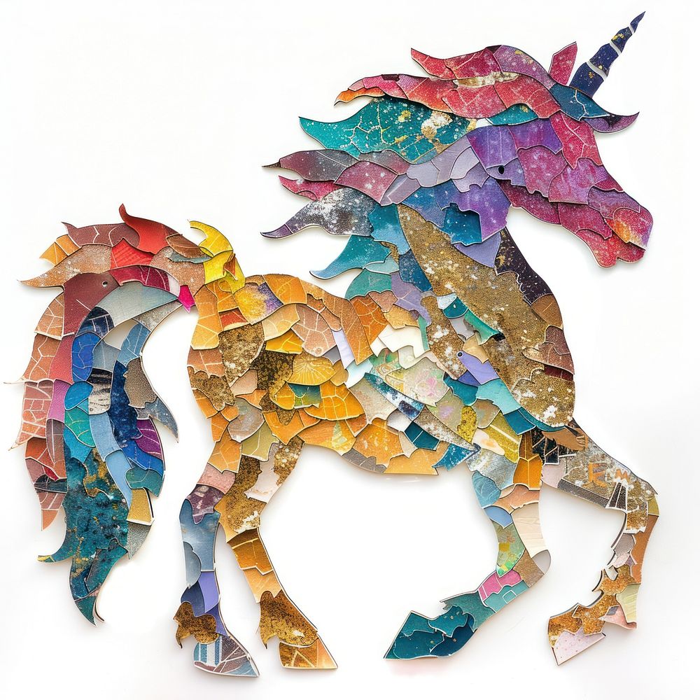 Unicorn shape collage cutouts accessories accessory jewelry.