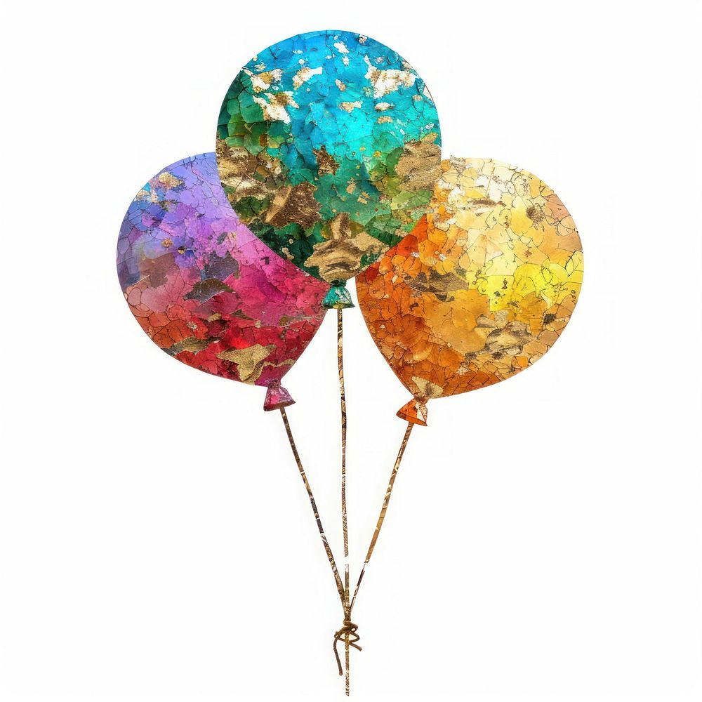Balloon shape collage cutouts accessories chandelier accessory.