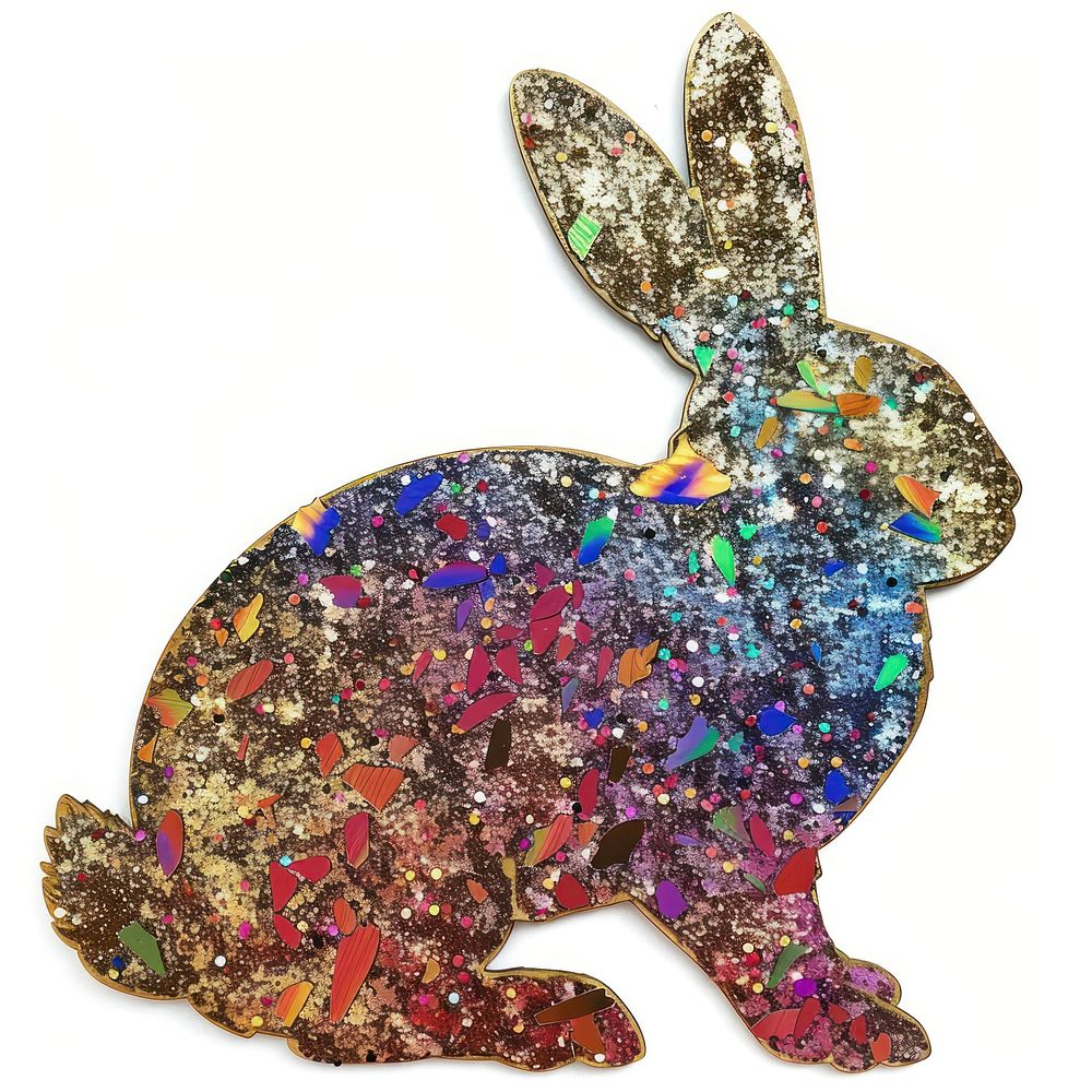 Bunny shape collage cutouts accessories accessory animal.