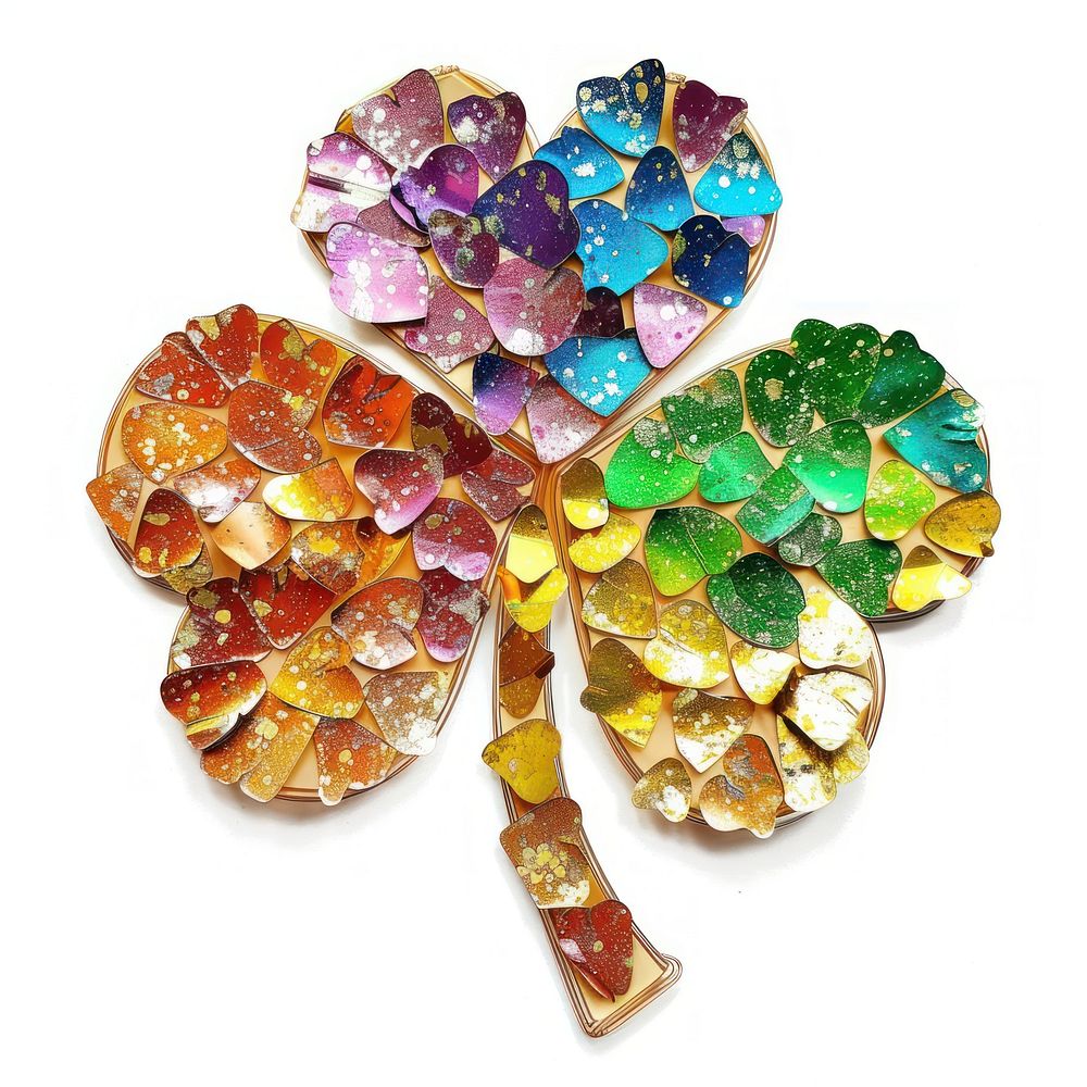 Clover leave shape accessories accessory gemstone.