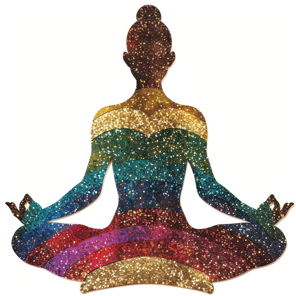 Meditation pose shape accessories recreation accessory.