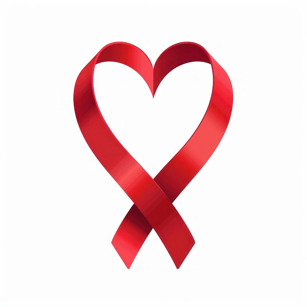 Bold red heart ribbon shape award badge icon dynamite weaponry symbol.