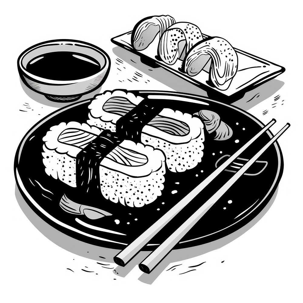 Sushi produce grain food.
