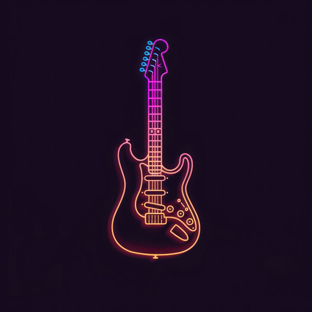 Guitar light musical instrument.