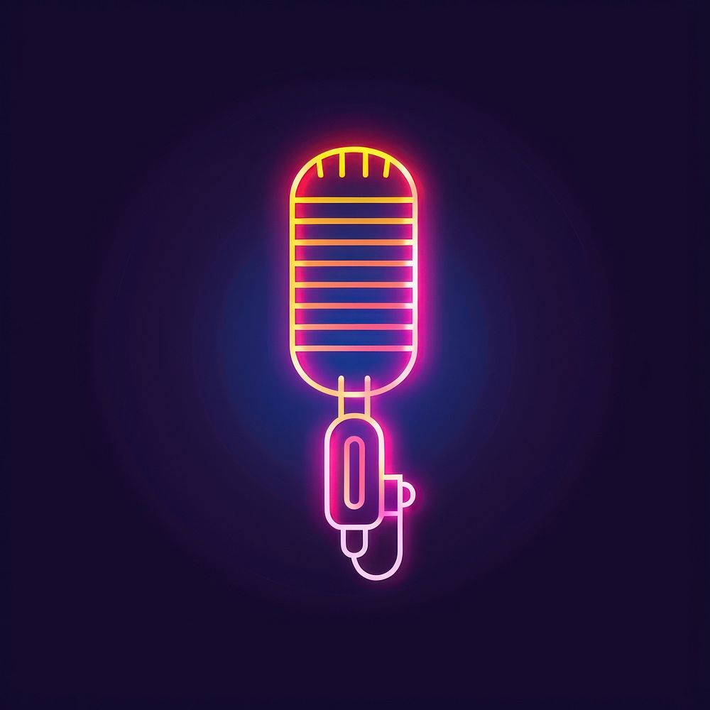 Microphone neon light electrical device.