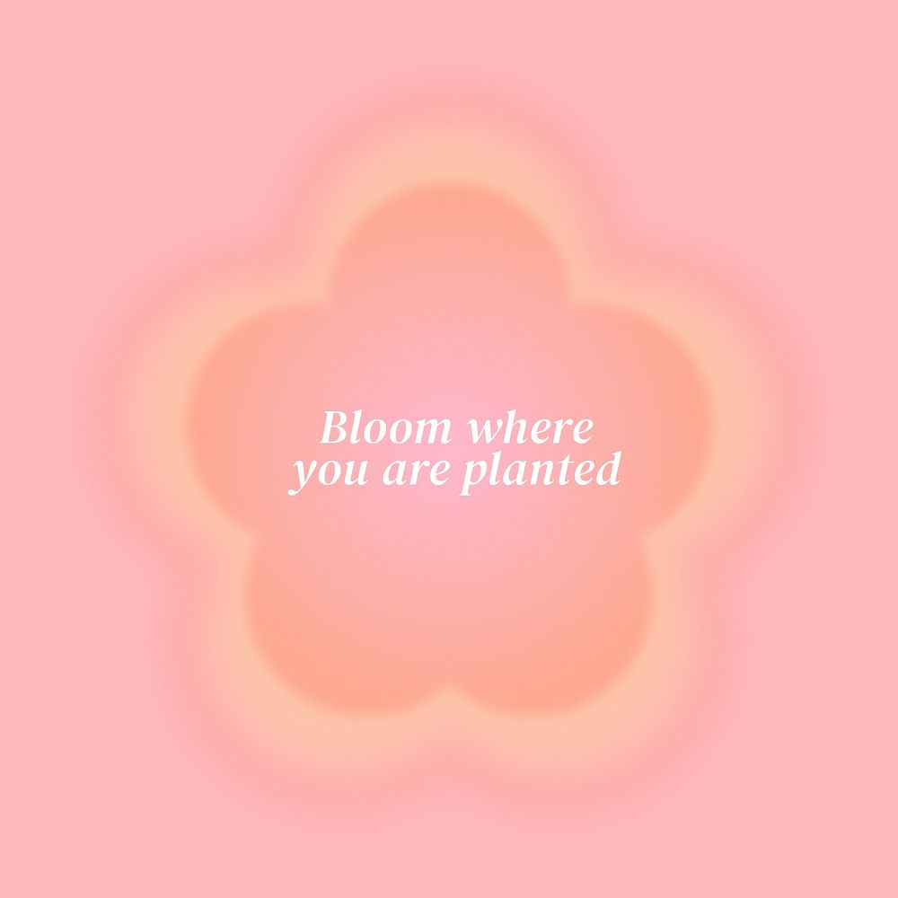 Bloom where you are planted Instagram post template