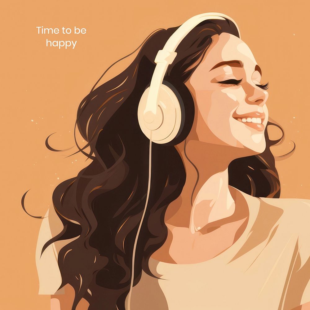 Time be happy Instagram post | Free Photo - rawpixel