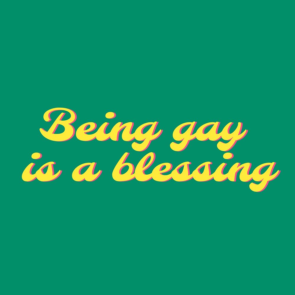 Gay blessing Instagram post template