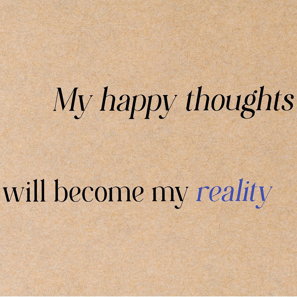 Happy thoughts Instagram post template