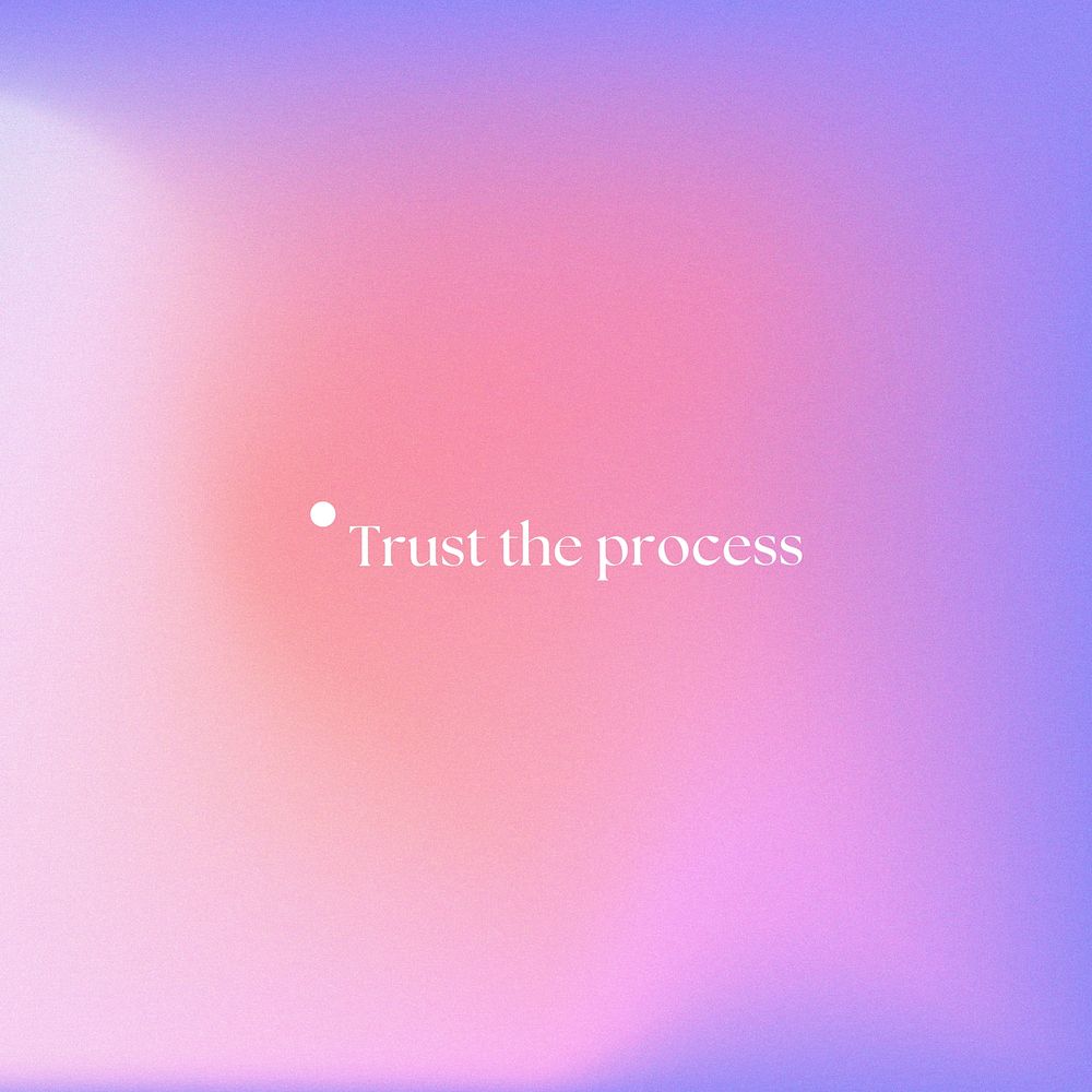 Trust the process Instagram post template