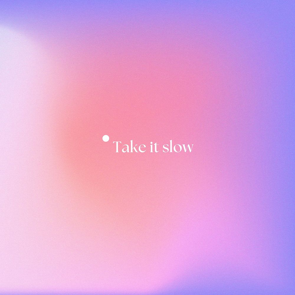 Take it slow Instagram post template
