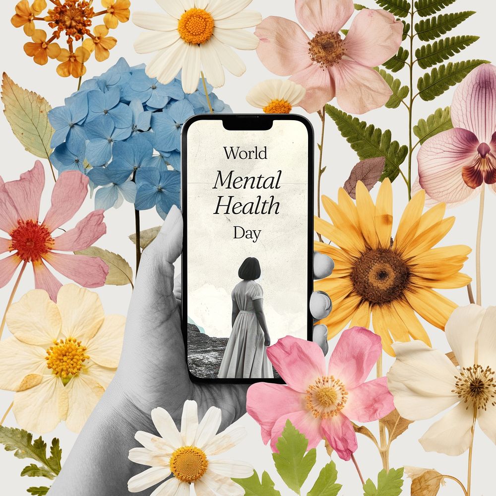 Mental health day  Instagram post template