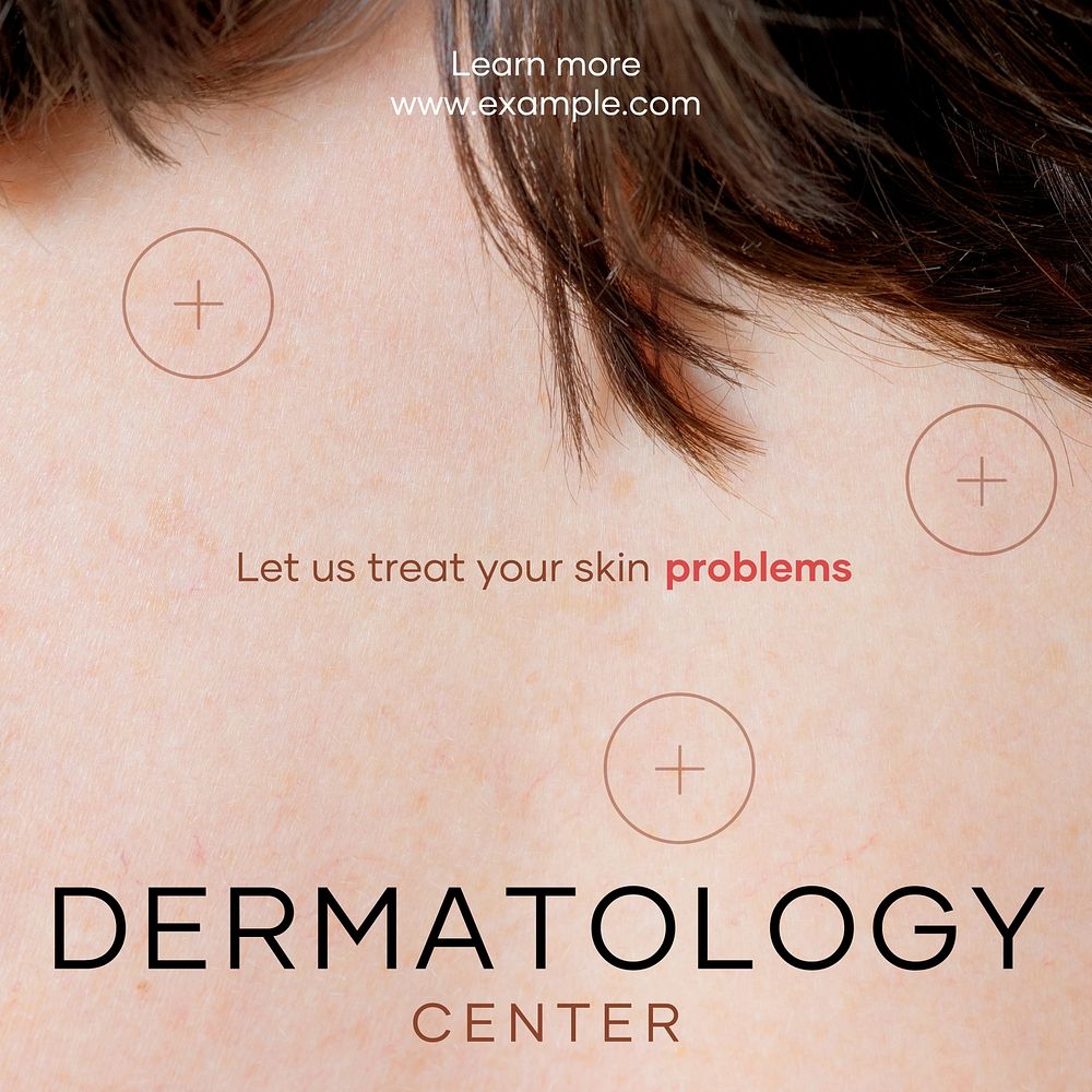 Dermatology Center Instagram post template